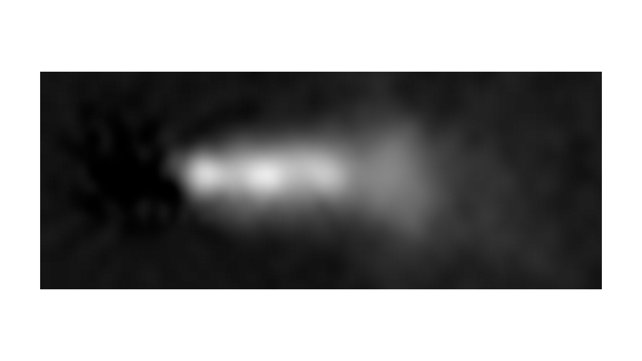  HST Close-Up Image of 3C 264 Jet (2002)