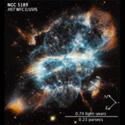Compass and Scale Image of NGC 5189