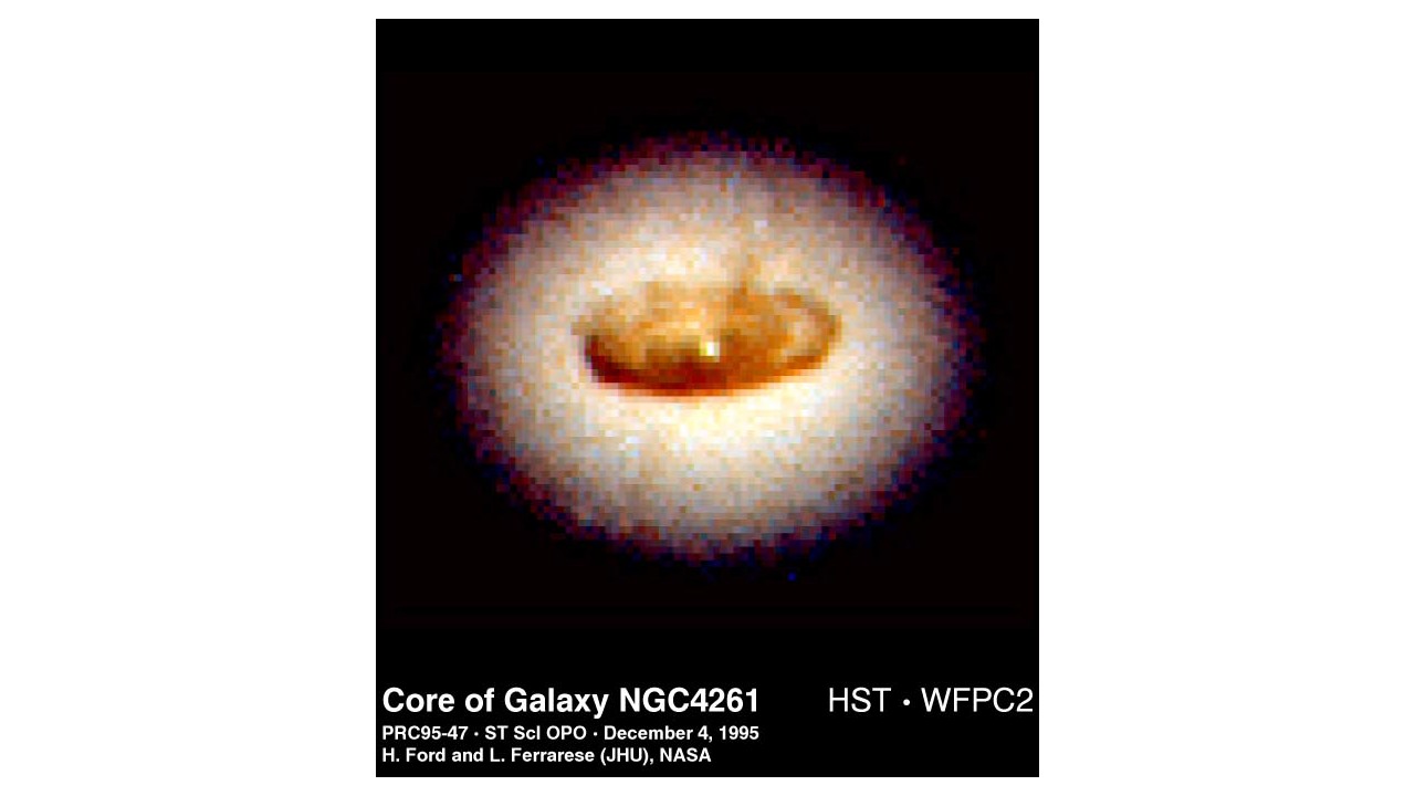  Ring Around a Suspected Black Hole in Galaxy NGC 4261