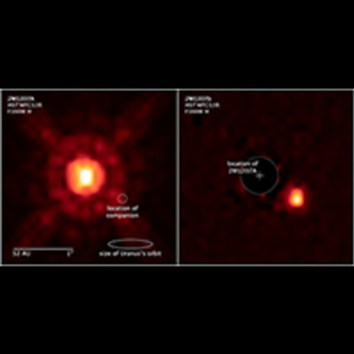 Compass and Scale Image of Exoplanet System 2M1207