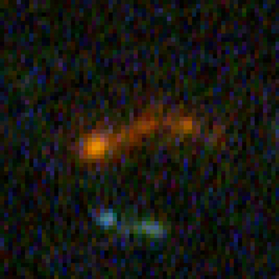 Building Block Galaxy at Redshift of 5.42 from Hubble Ultra Deep Field Image.