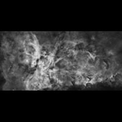 Grayscale Image of the Carina Nebula: Star Birth in the Extreme