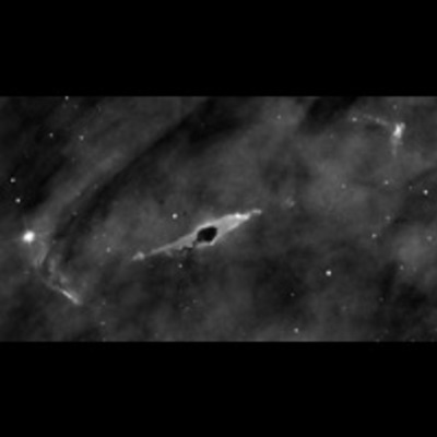Dark Globule and Stellar Jet in the Carina Nebula