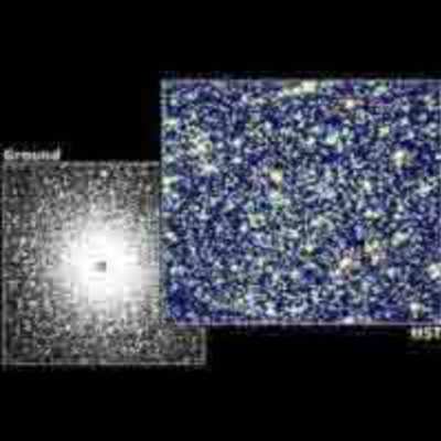 Rejuvenated Stars, called "Blue Stragglers," in Globular Cluster 47 Tucanae (left)