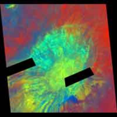 Aristarchus Crater in False Color