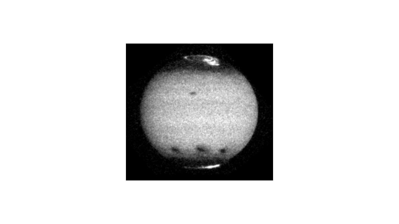  Comet Shoemaker-Levy 9 Leaves Impact Sites on Jupiter