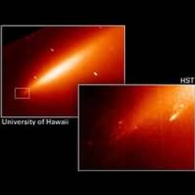 Hubble Sees Mini-comet Fragments from Comet Linear