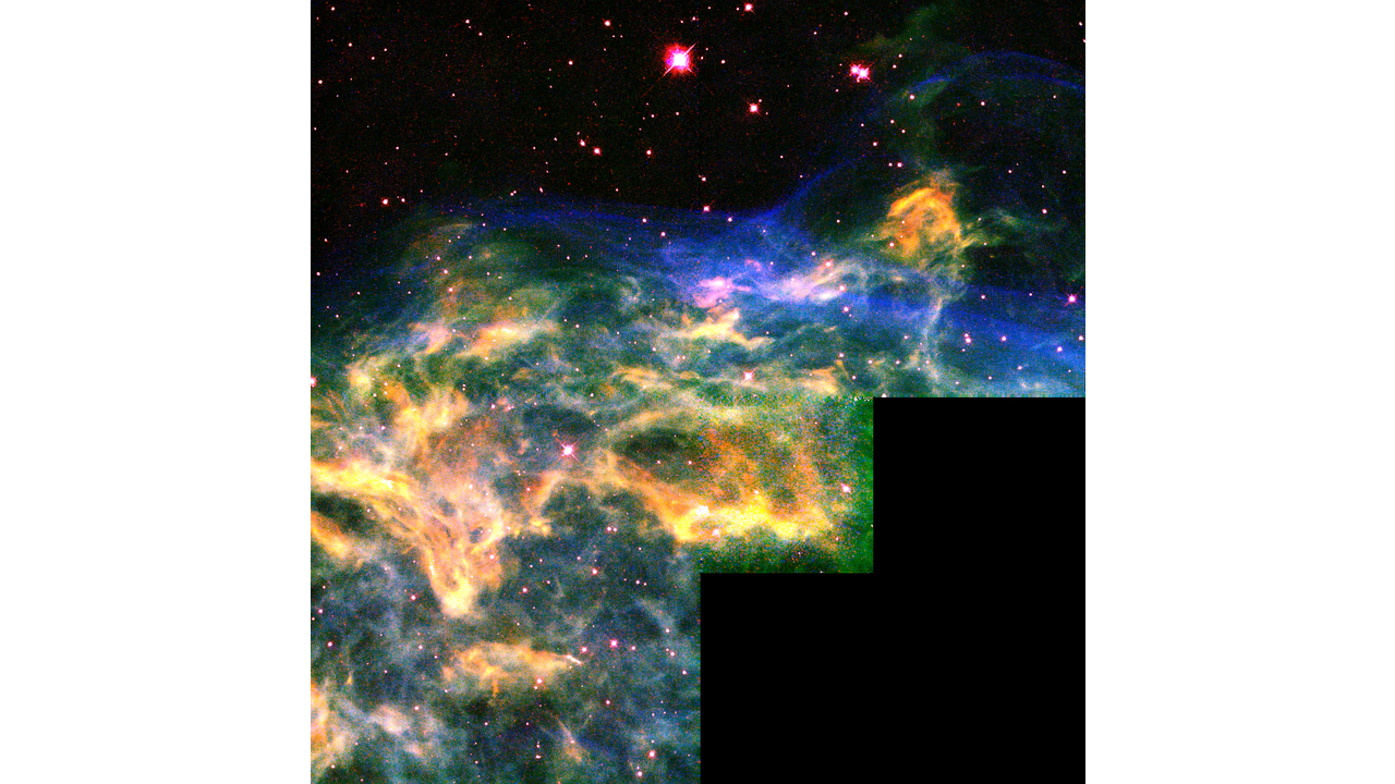  Star WR 136 Tears Apart a Shell of Gas