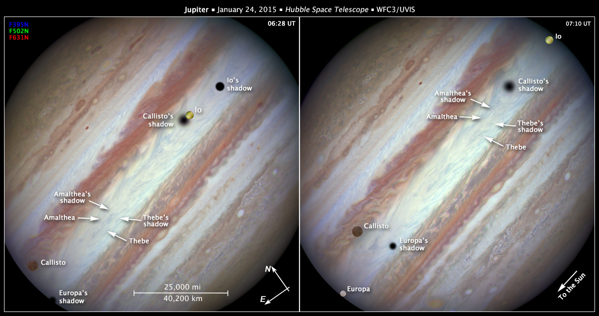 Jupiter Moon Transit, January 24, 2015 (07:10 UT) – Annotated
