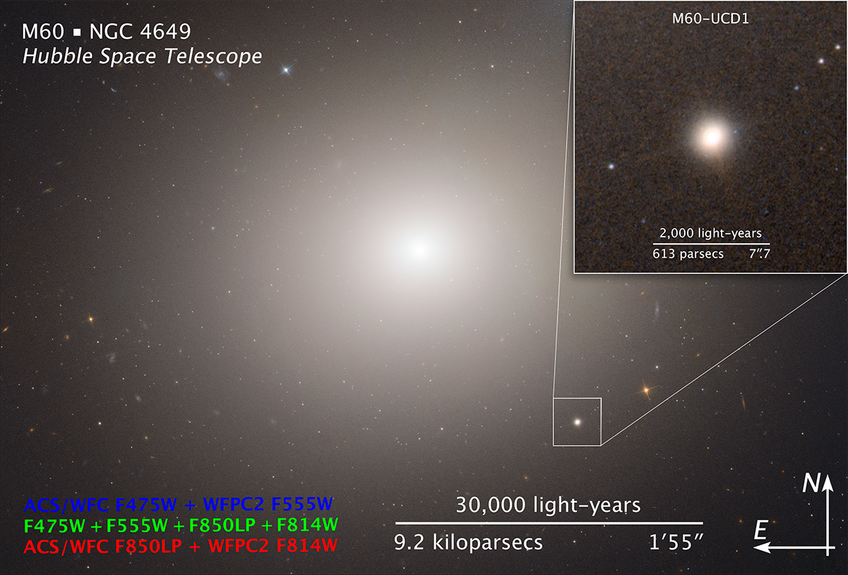 Dwarf Galaxy Near M60