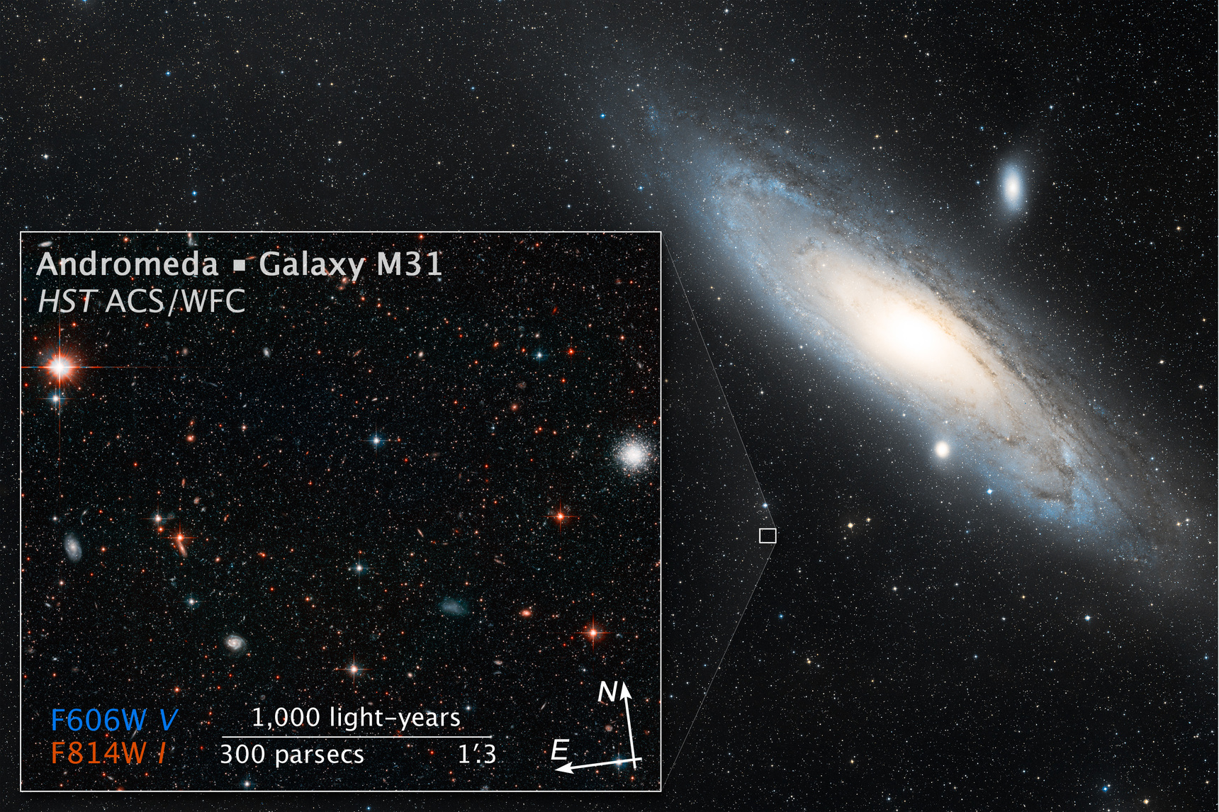 Halo of Andromeda Galaxy Used to Measure Its Drift Across Space