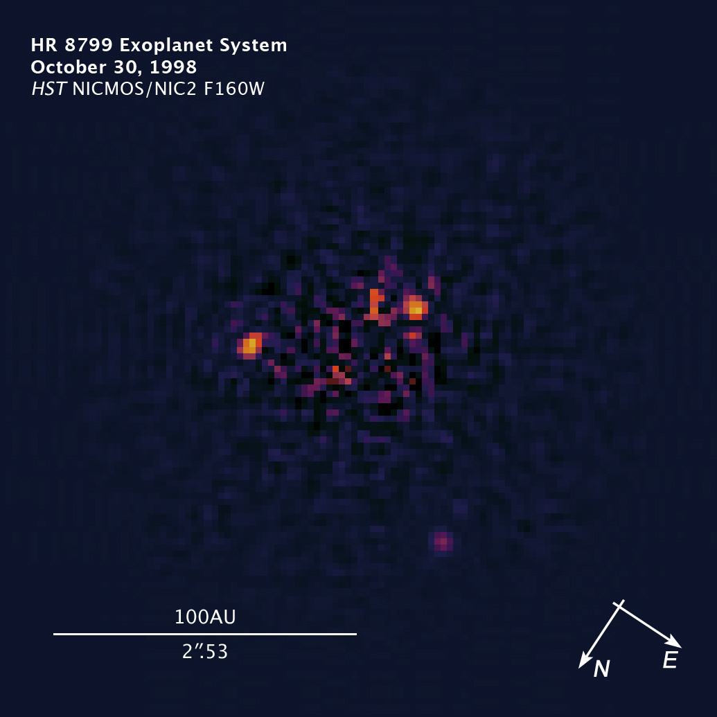 Software-Processed NICMOS Image of HR 8799 Planetary System