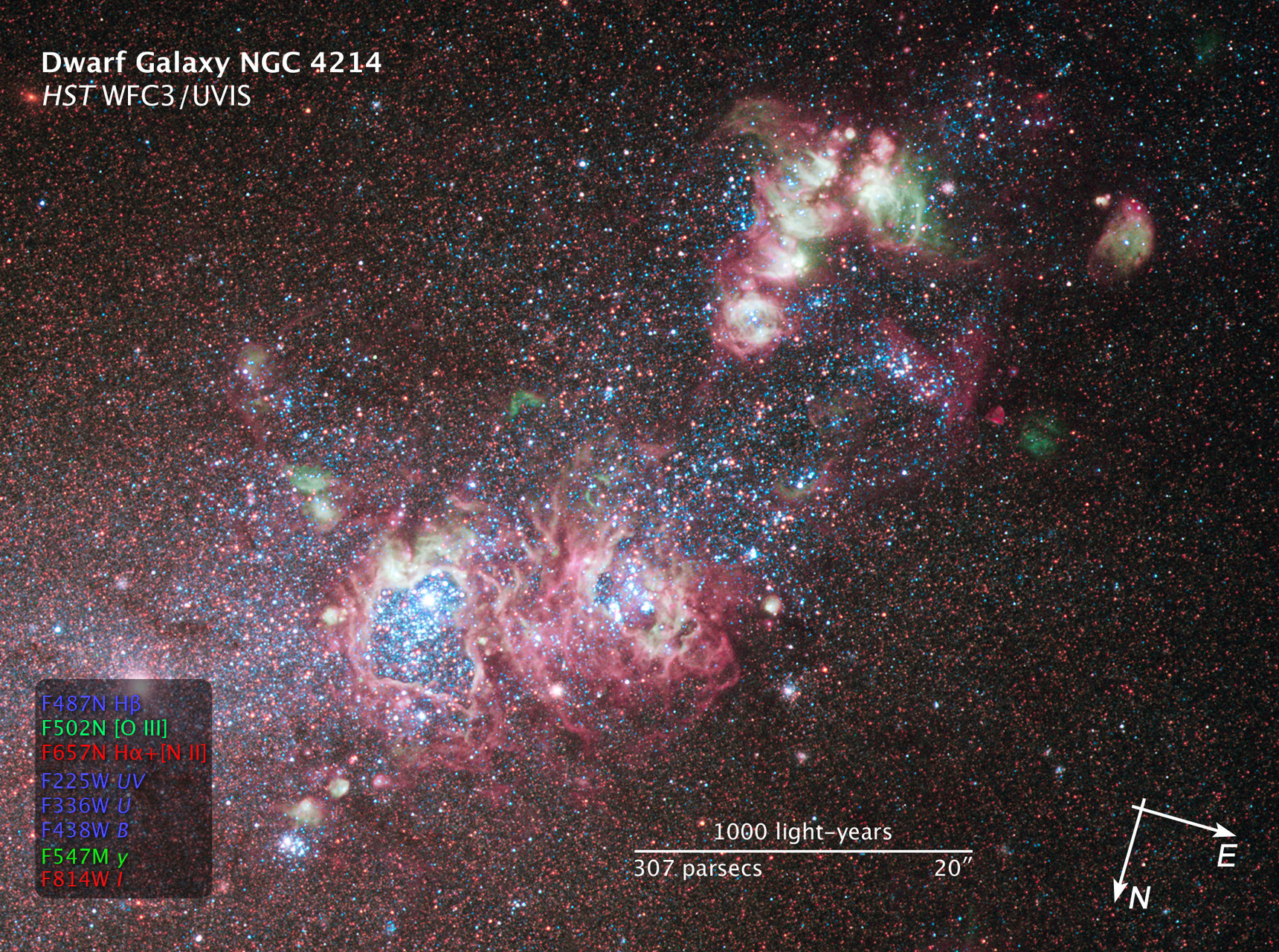 Galaxy NGC 4214: A Star-Formation Laboratory