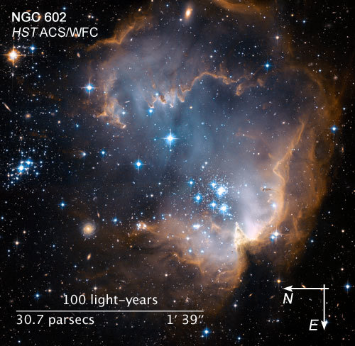Hubble Observes Infant Stars in Nearby Galaxy