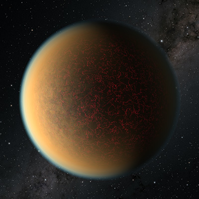 Artist's impression of exoplanet GJ 1132 b