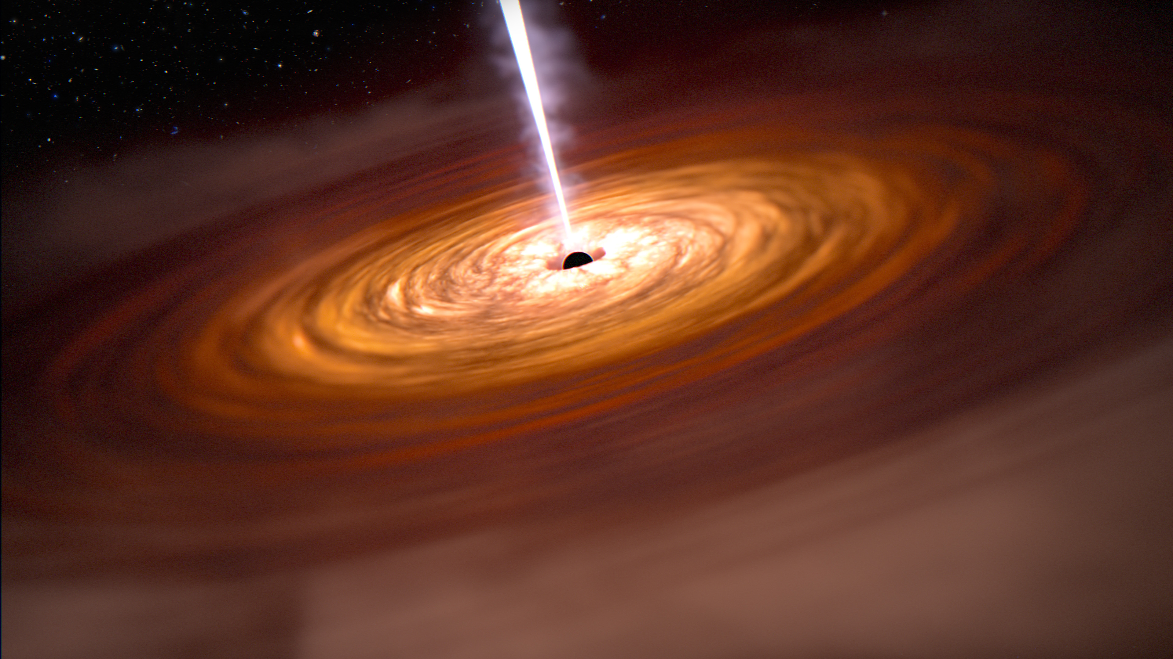 Quasar In The Early Universe Illustration Webb Quasar In The Early Universe Illustration Webb