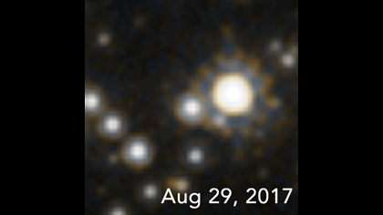 Observation of star taken in August 29, 2017.
