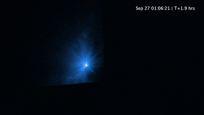 Hubble Captures Movie of DART Asteroid Impact Debris | STScI