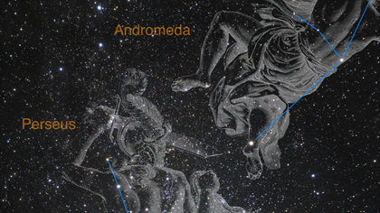 The Little Dumbbell Nebula is located 3,400 light-years away in the northern circumpolar constellation Perseus.