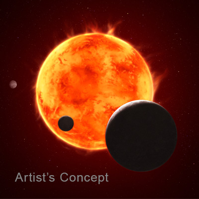 Trappist-1 E (concepto de artista)