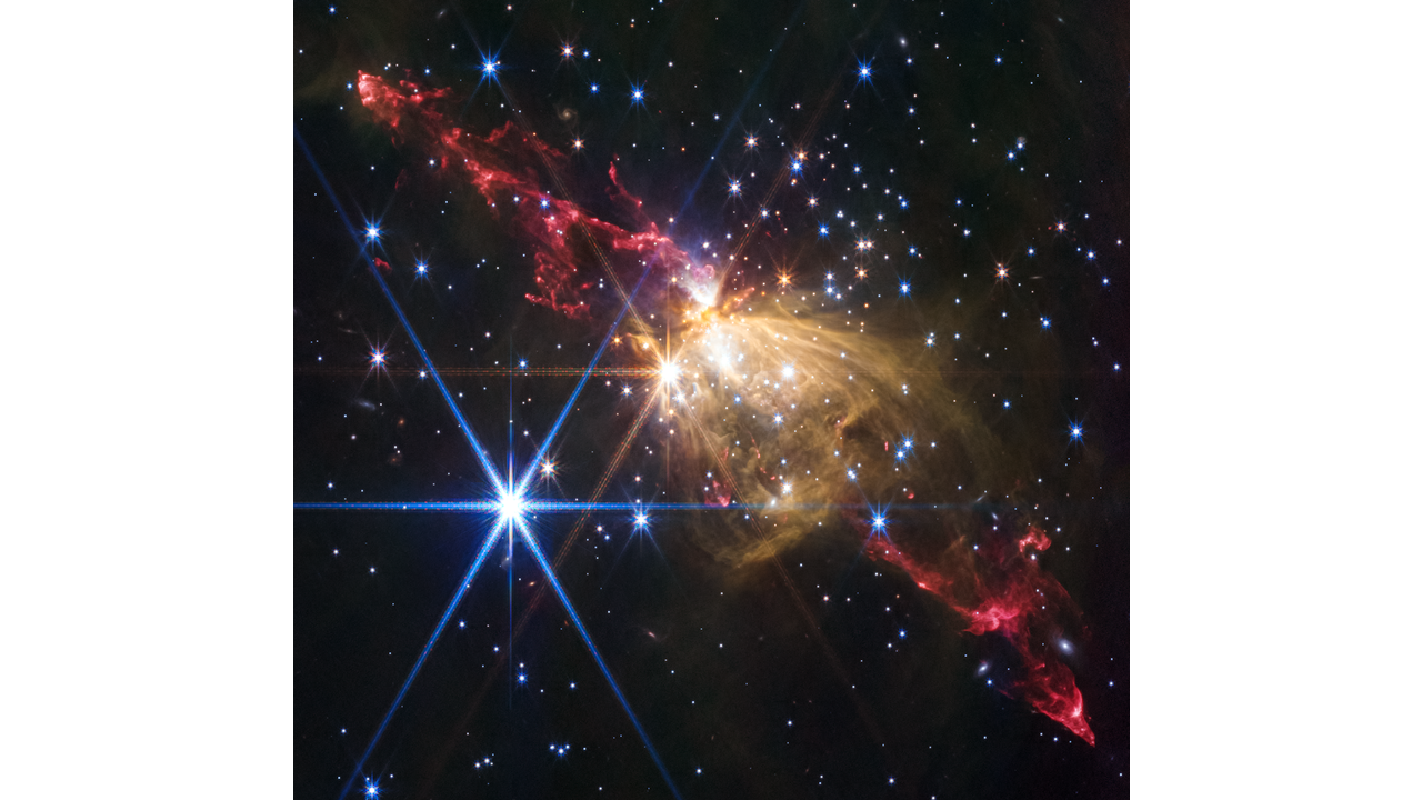  Stellar Jet in Sh2-284 (NIRCam Image)