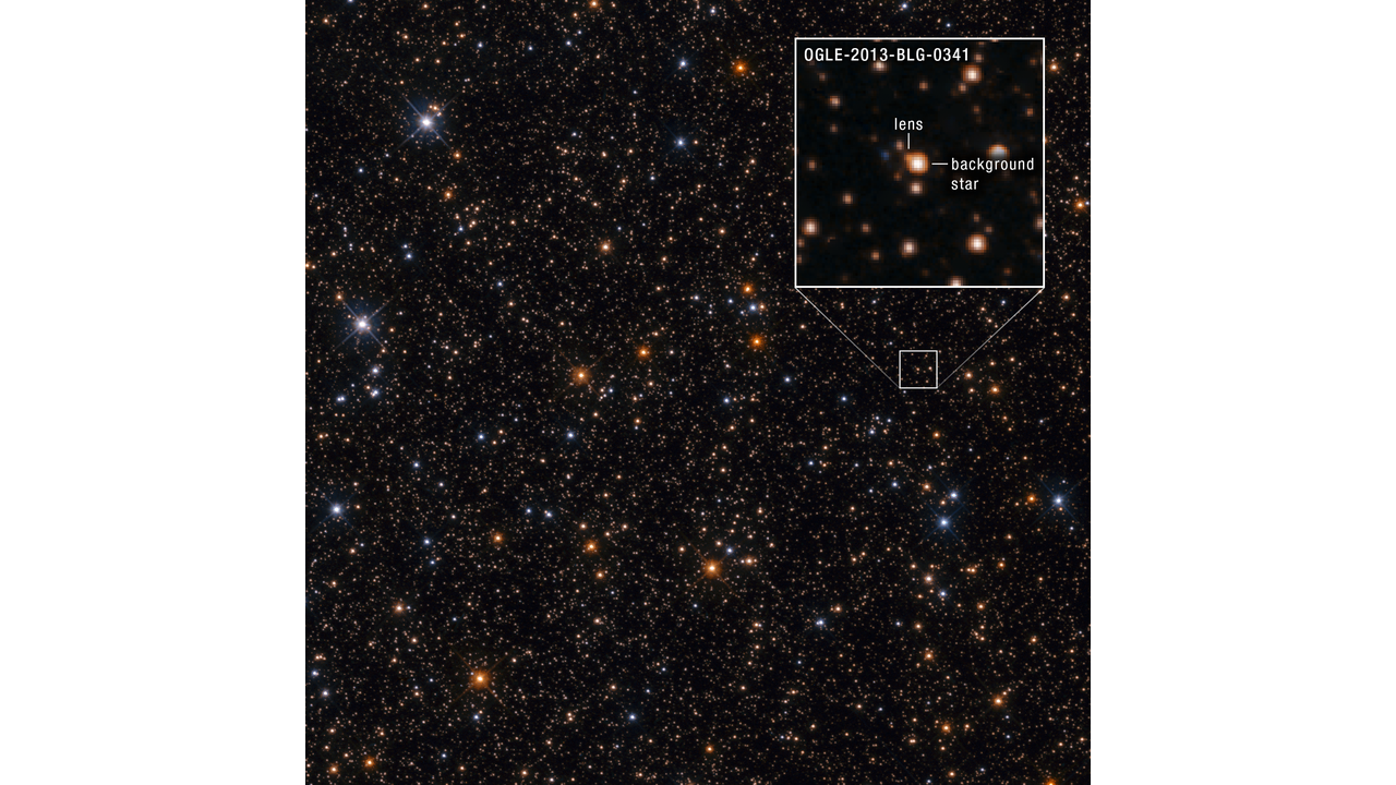Microlensing Event at OGLE-2013-BLG-0341 (Hubble Image)
